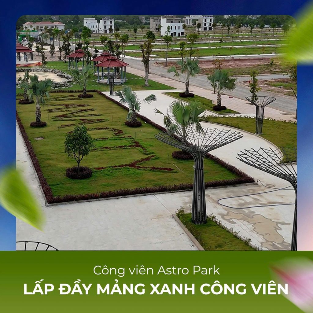 Lấp đầy mảng xanh công viên tại Alana City