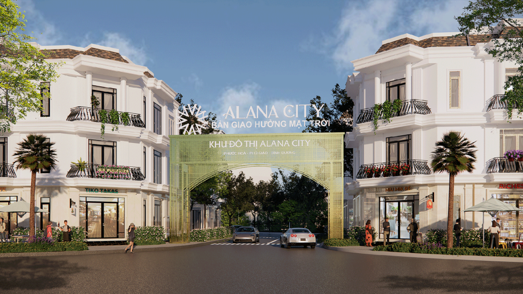 Phối cảnh cổng chào Alana City