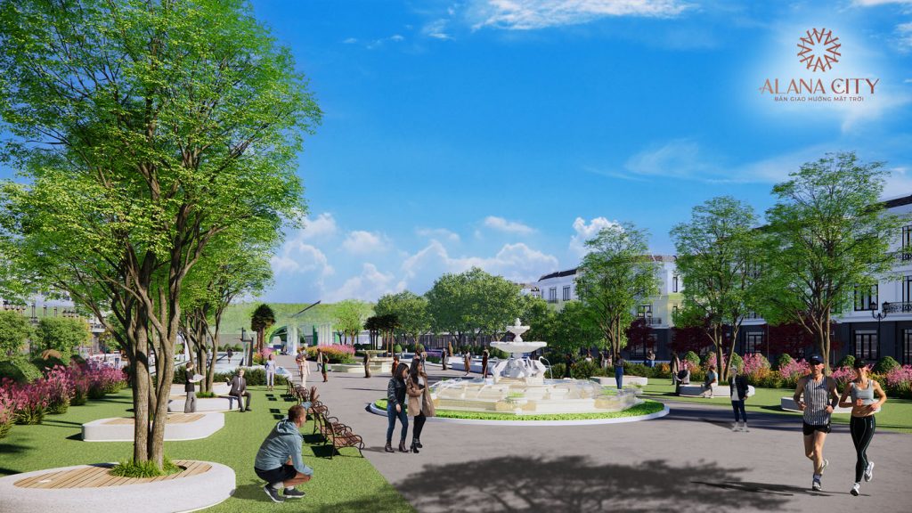 Hồ cảnh quan tại Alana City Phú Giáo