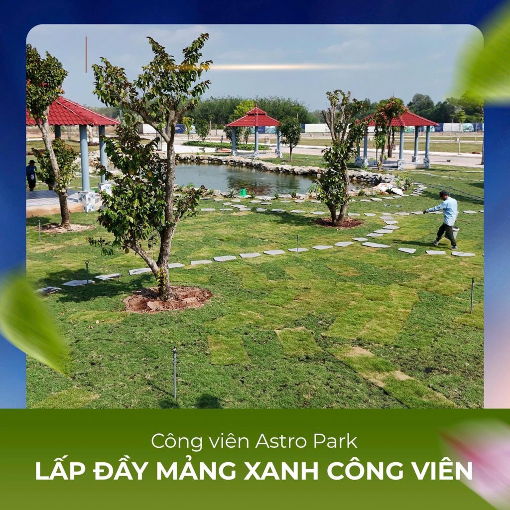 Lắp đầy mảng xanh công viên Astro Park Alana City