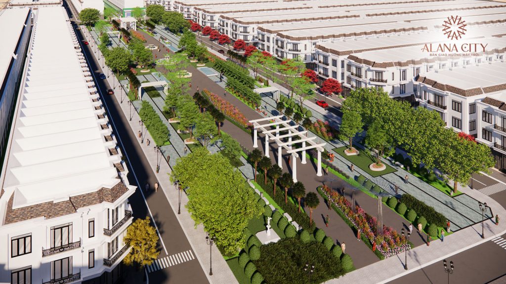 Phối cảnh khu biệt thự Alana City